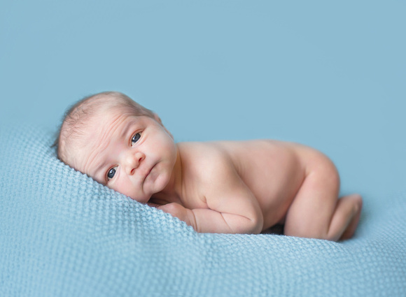 Ten day old baby boy's newborn photographs by Pueblo newborn photographer K.D. Elise Photography