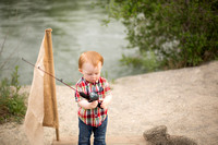 Fishing themed children's photography session by Pueblo photographer K.D. Elise Photography
